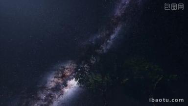 4 k Astro 的银河系在热带的雨林.